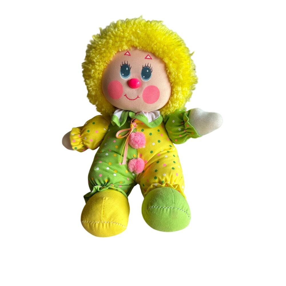 American Greetings 1985 AMTOY Plush Clown 8" retro